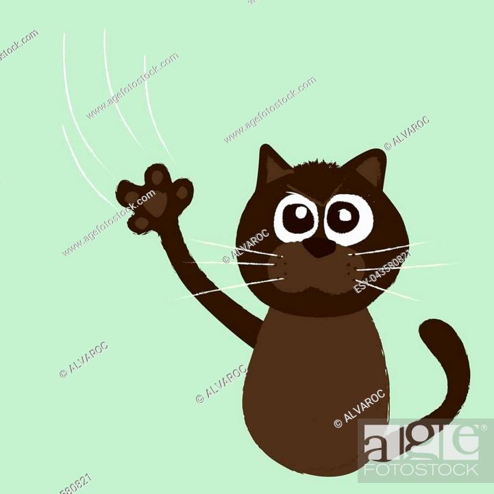 Angry cat cartoon, Stock Photo, Picture And Low Budget Royalty Free Image.  Pic. ESY-043580821 | agefotostock