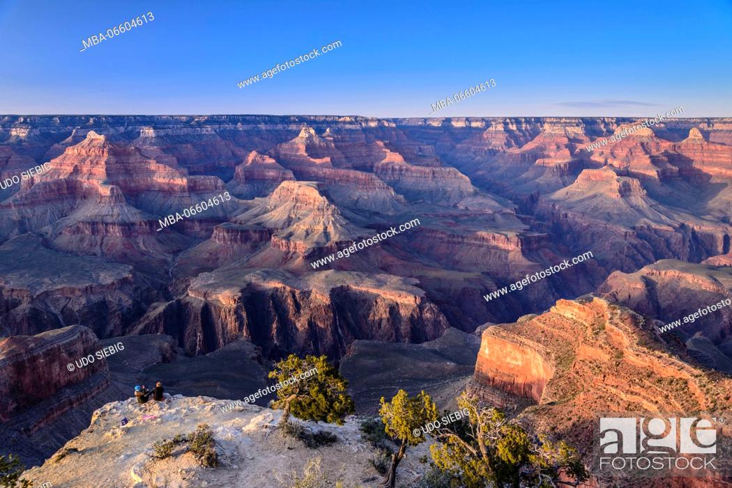 Stock Photo: The USA, Arizona, Grand canyon National Park, South Rim, Powell Point.
