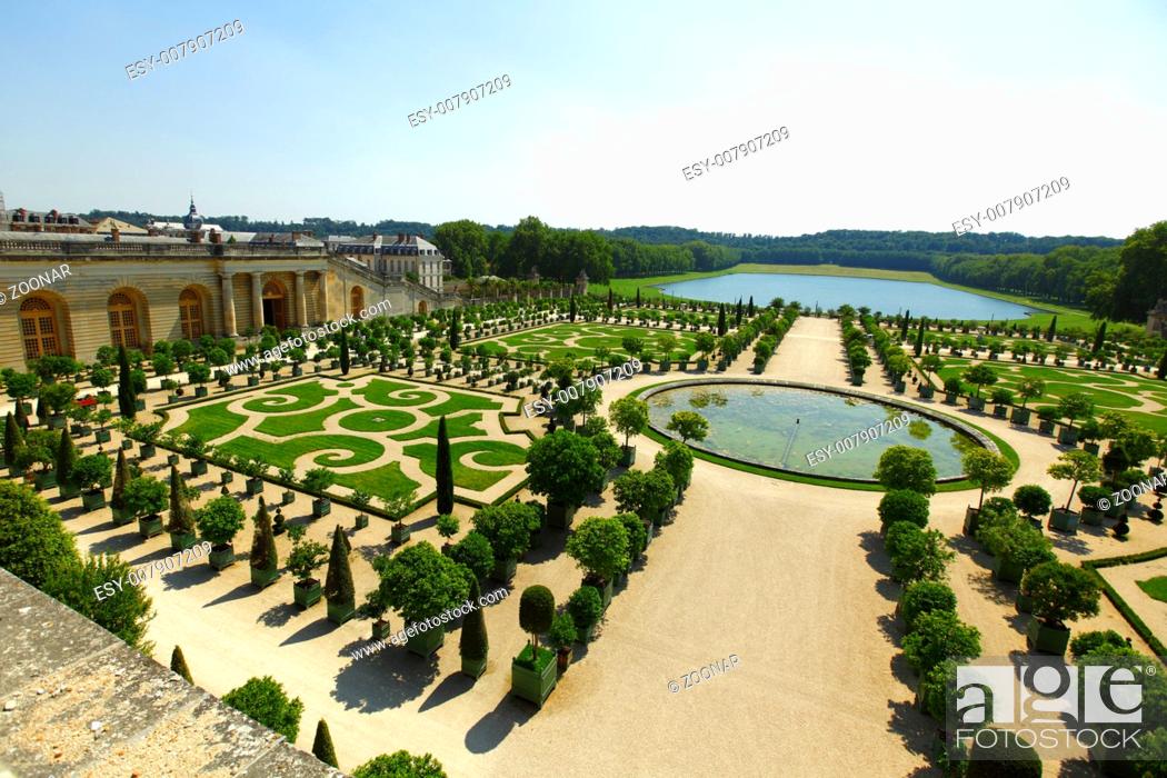 Stock Photo: Versailles gardens France.