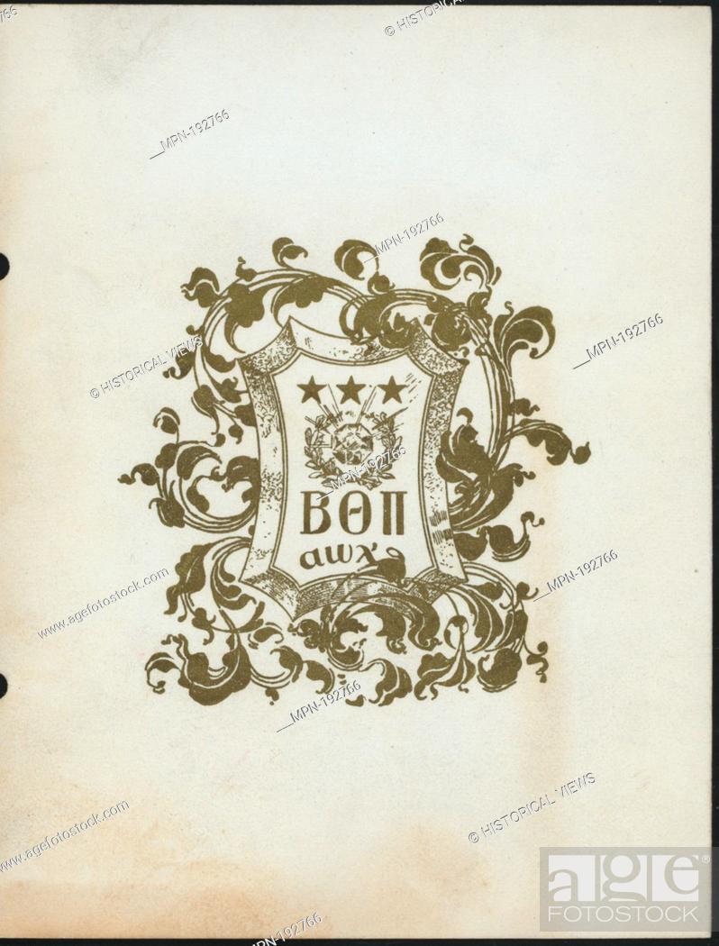 Photo de stock: ANNUAL RE-UNION DINNER, DISTRICT 11 [held by] BETA THETA PI [at] ST. DENIS HOTEL (HOT;). Buttolph, Frank, 1850-1924 (Collector).