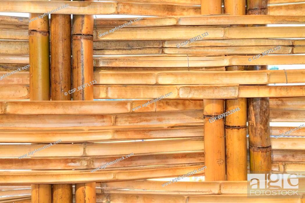 Stock Photo: Bamboo Construction Pattern.