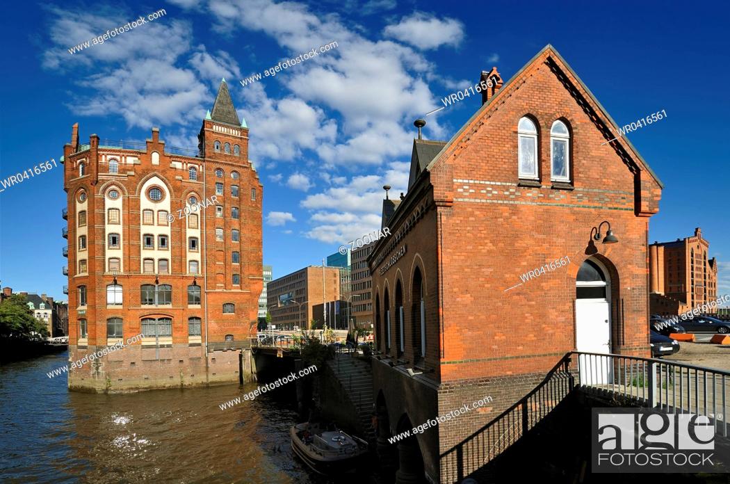 Stock Photo: Hamburg, Germany, Historic Warehouse District.