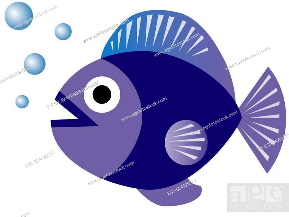 Chubby Blue Fish Blowing Bubbles, Stock Photo, Picture And Low Budget  Royalty Free Image. Pic. ESY-024528211 | agefotostock