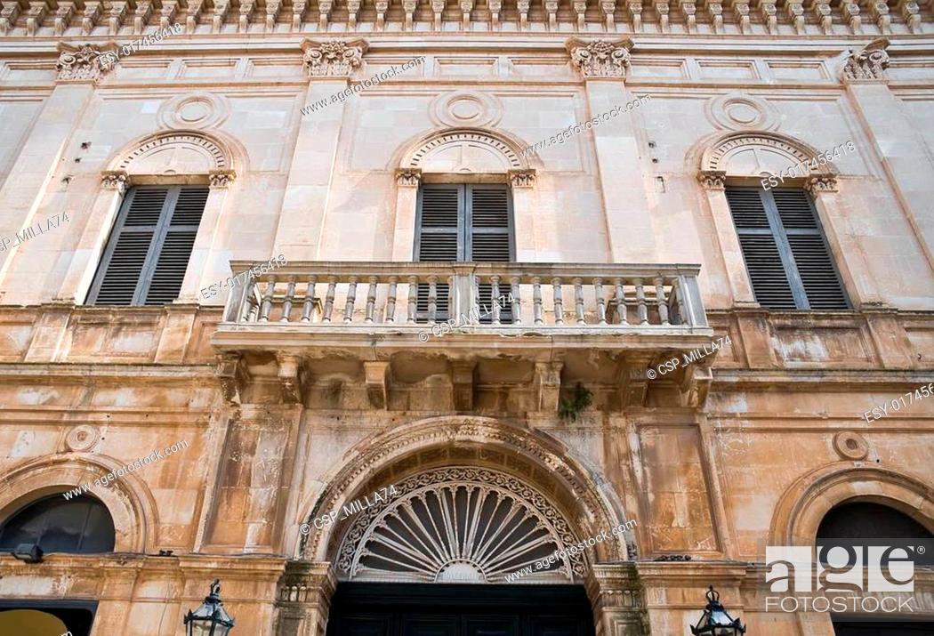 Stock Photo: Marchesale Palace. Polignano a Mare. Apulia.