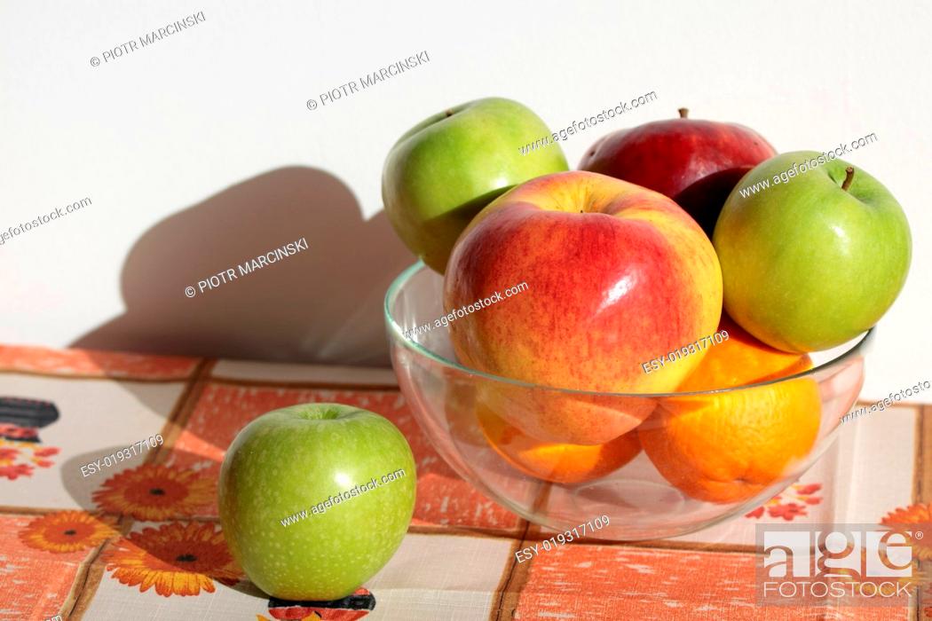 Stock Photo: Mixed fruit in a bowl.