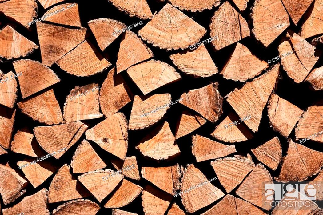 Stock Photo: Chopped fire wood.