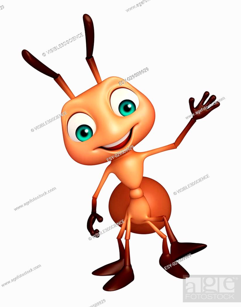 3d rendered illustration of Ant funny cartoon character, Stock Photo,  Picture And Low Budget Royalty Free Image. Pic. ESY-029509929 | agefotostock