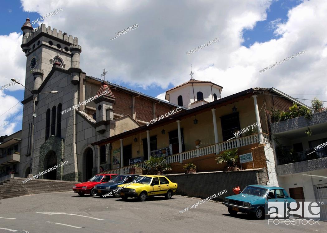 Antonio de Prado Church, San Antonio de Prado, Medellin, Antioquia, Foto de Imagen Royalty Free Pic. WR0847250 | agefotostock