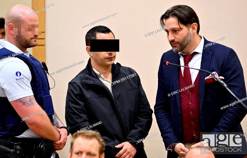 Stock Photo: Accused Dragisa Hamidovic pictured during a preliminary hearing of ex-restaurant owner Martino Trotta, before the Assizes Court of Limburg in Tongeren on Friday.