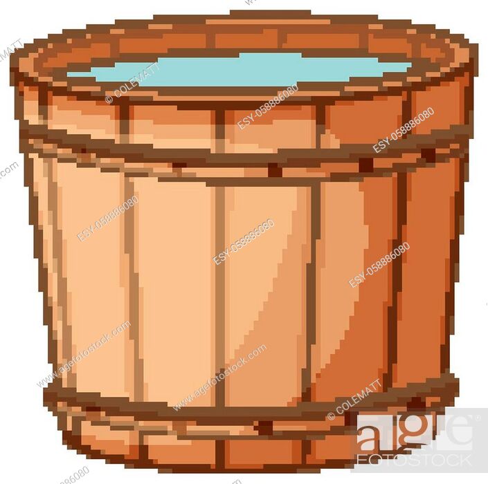 Bucket of water cartoon style isolated illustration, Stock Vector, Vector  And Low Budget Royalty Free Image. Pic. ESY-058886080 | agefotostock
