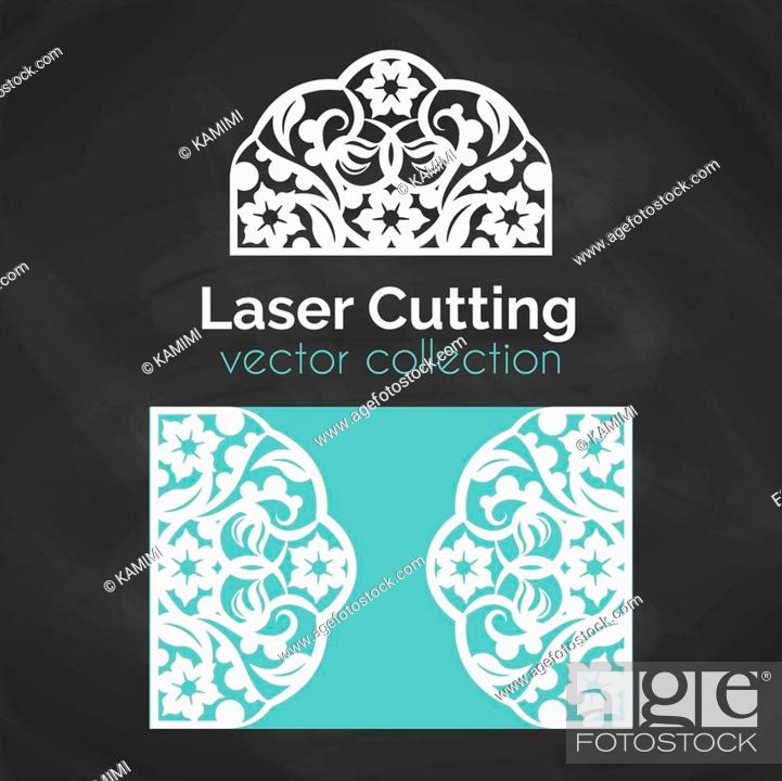 Adivinar Hasta aquí paso Laser Cut Card. Template For Laser Cutting. Cutout Illustration With Floral  Ornament, Foto de Stock, Vector Low Budget Royalty Free. Pic. ESY-042858085  | agefotostock