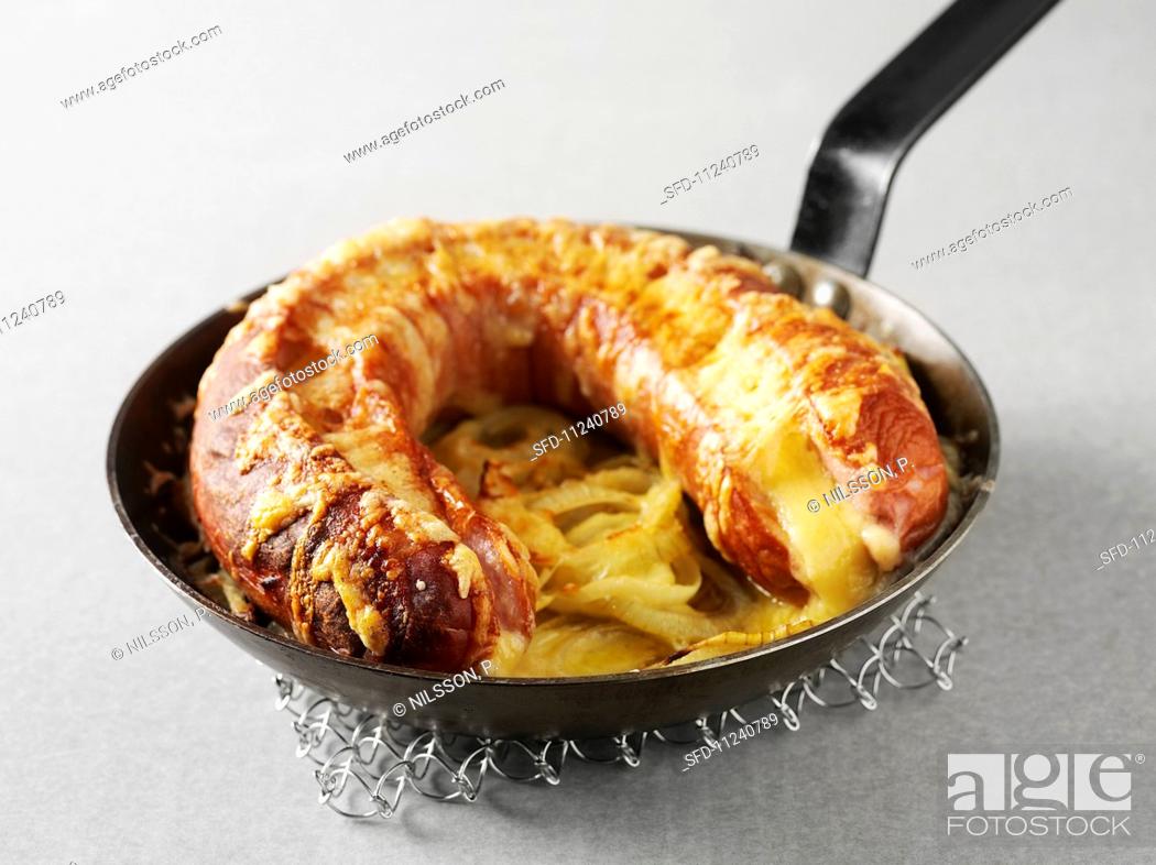 Grand så meget romanforfatter Falukorv (sausage ring filled with cheese and baked under the grill,  Sweden), Stock Photo, Picture And Rights Managed Image. Pic. SFD-11240789 |  agefotostock