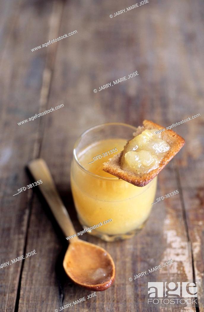 Stock Photo: Pear and ginger jam.
