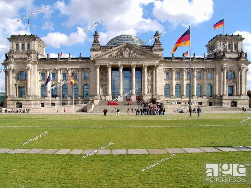 Stock Photo: Reichstag building, Germany, Berlin.