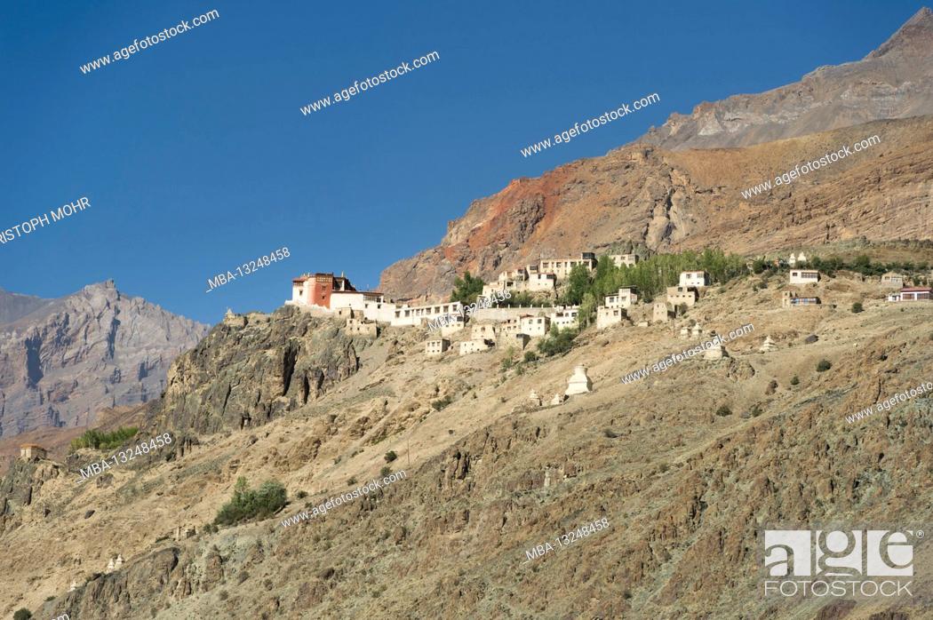 Stock Photo: the Stongde Gompa monastery.