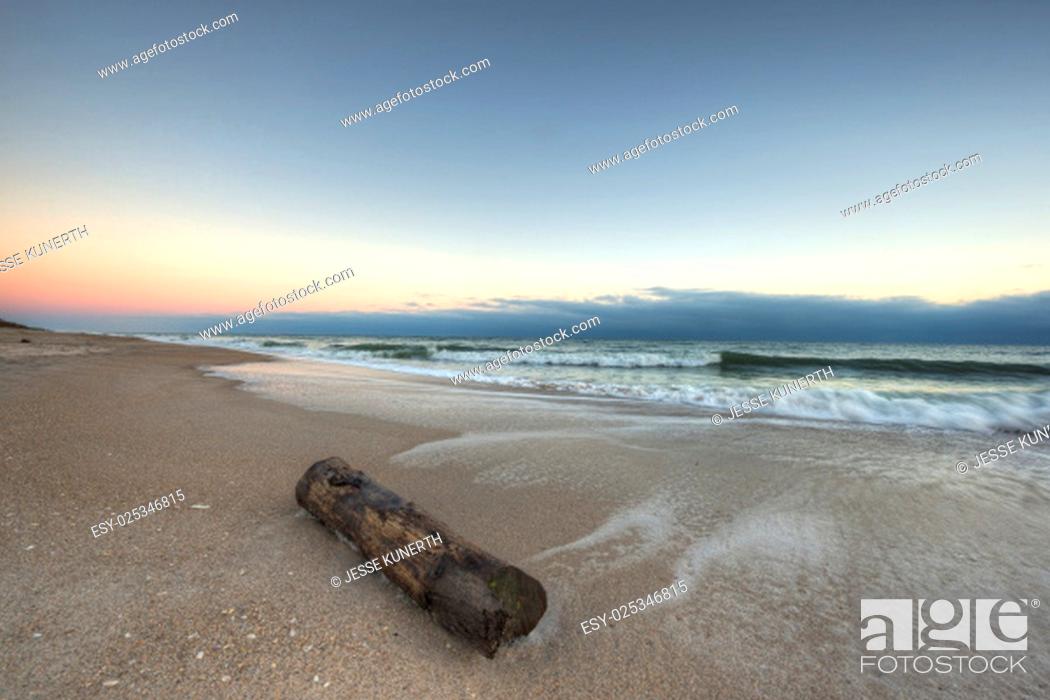 Stock Photo: Sunrise at Beach in Florida.