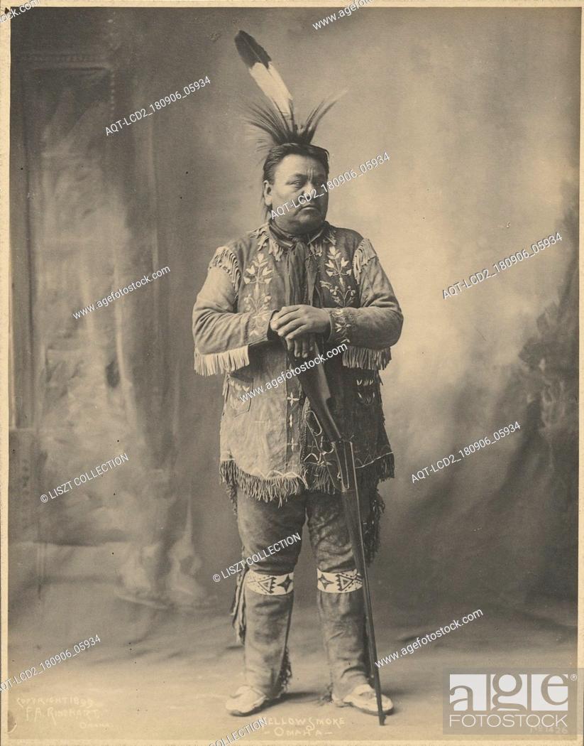 Stock Photo: Yellow Smoke, Omaha; Adolph F. Muhr (American, died 1913), Frank A. Rinehart (American, 1861 - 1928); 1899; Platinum print; 23.2 x 18.