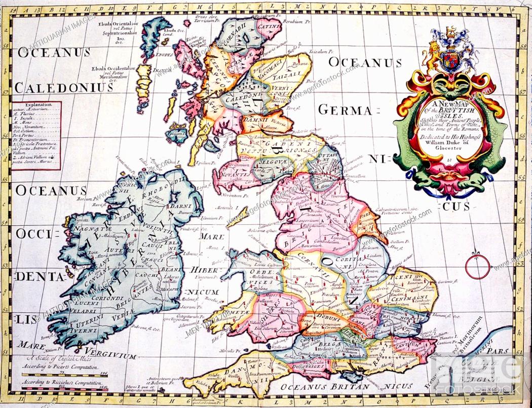 Map of Roman Britain and the British Isles (Ancient) - A New Map of the  British Isles, Stock Photo, Picture And Rights Managed Image. Pic.  MEV-10721705 | agefotostock