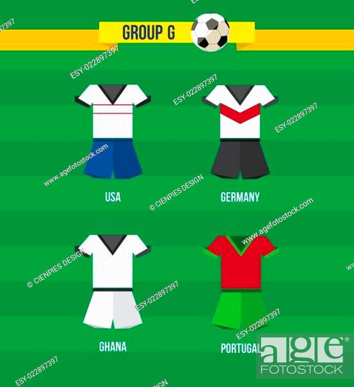Stock Photo: Brazil Soccer Championship 2014 Group G team.