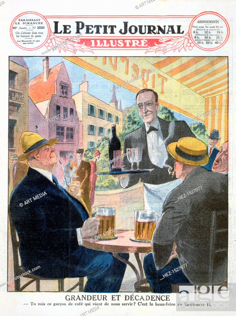 Stock Photo: Grandure and decadence. The front cover of the Le Petit Journal Illustré.