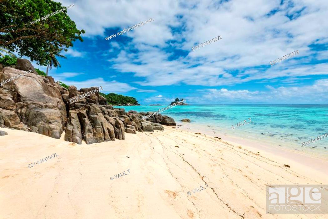 Tropical Beach Anse Royale At Mahe Island Seychelles Vacation