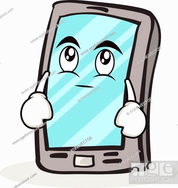 Eye roll smartphone cartoon character vector illustration, Stock Vector,  Vector And Low Budget Royalty Free Image. Pic. ESY-047432804 | agefotostock
