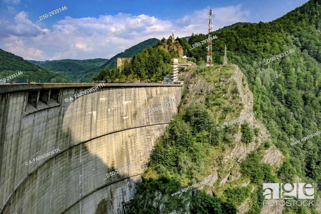 Liquor magic is more than ROMANIA Vidraru Dam is a dam in Romania. It was completed in 1966 on the  Arges River and creates..., Stock Photo, Picture And Rights Managed Image.  Pic. D50-2933146 | agefotostock