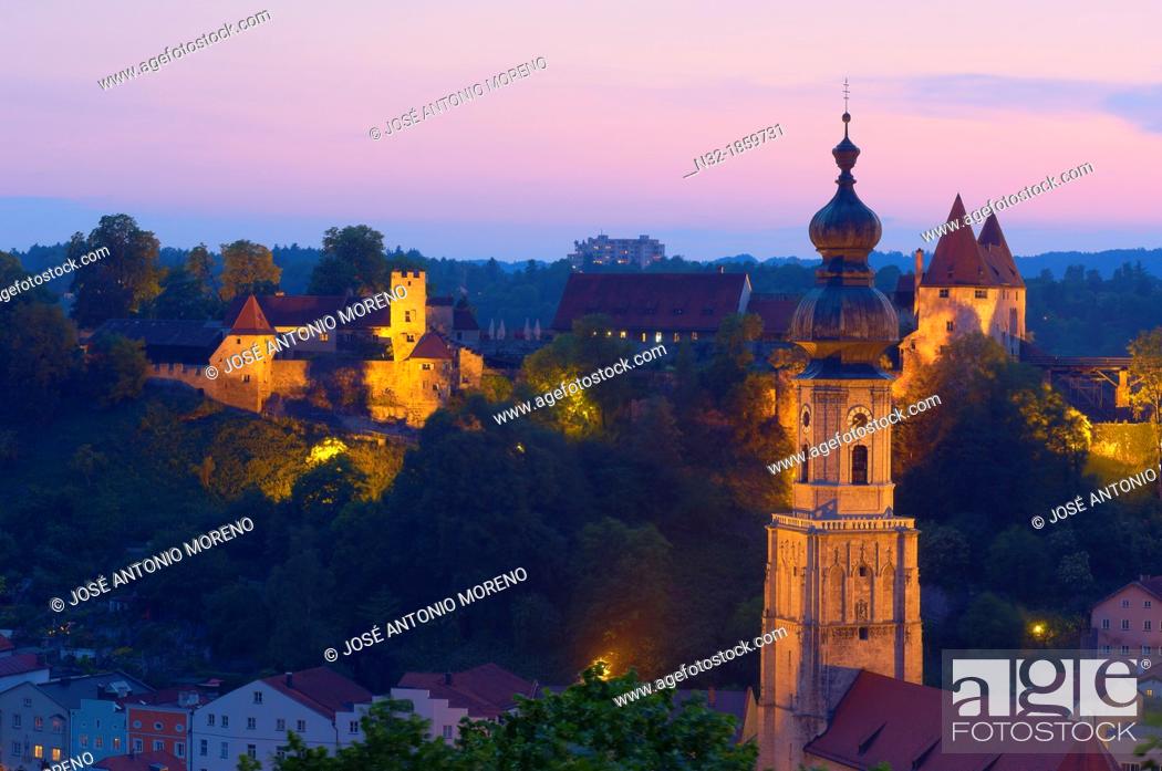 Burghausen, Castle, Altötting district, Upper Bavaria, Bavaria, Stock Photo, Picture And Rights Managed Image. Pic. N32-1859731 | agefotostock