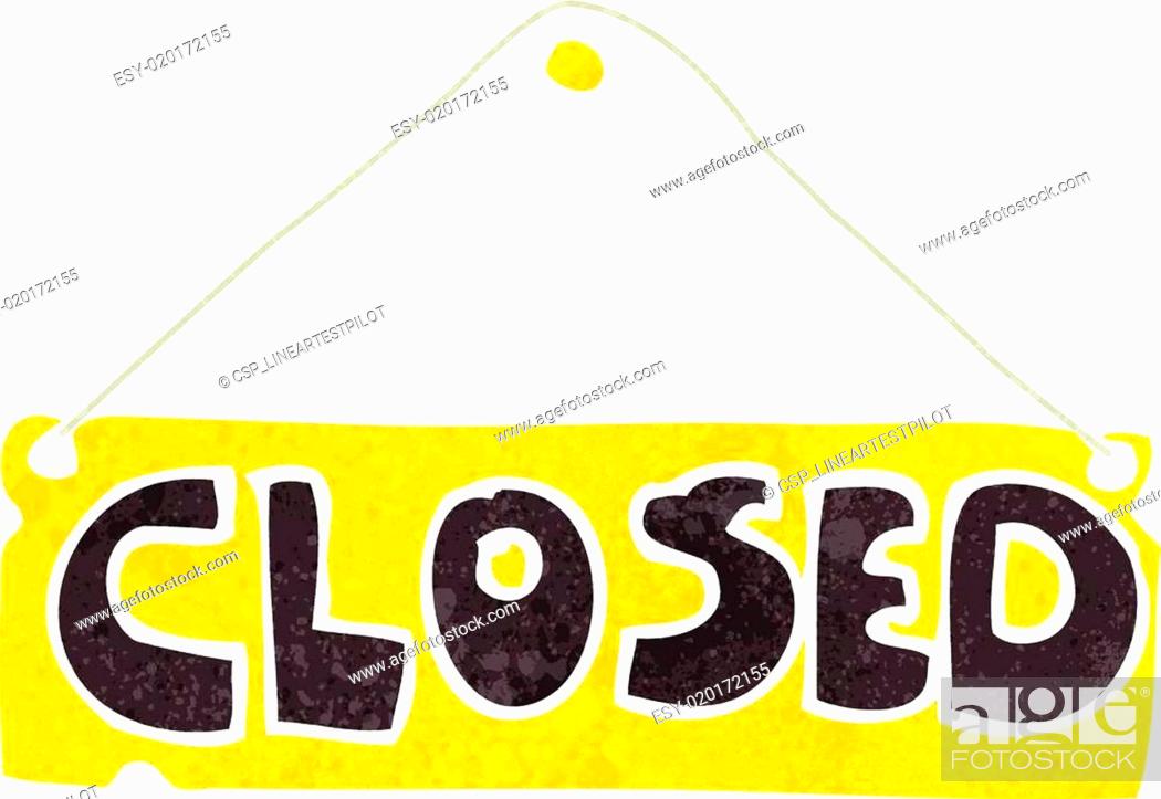 cartoon closed shop sign, Stock Vector, Vector And Low Budget Royalty Free  Image. Pic. ESY-020172155 | agefotostock