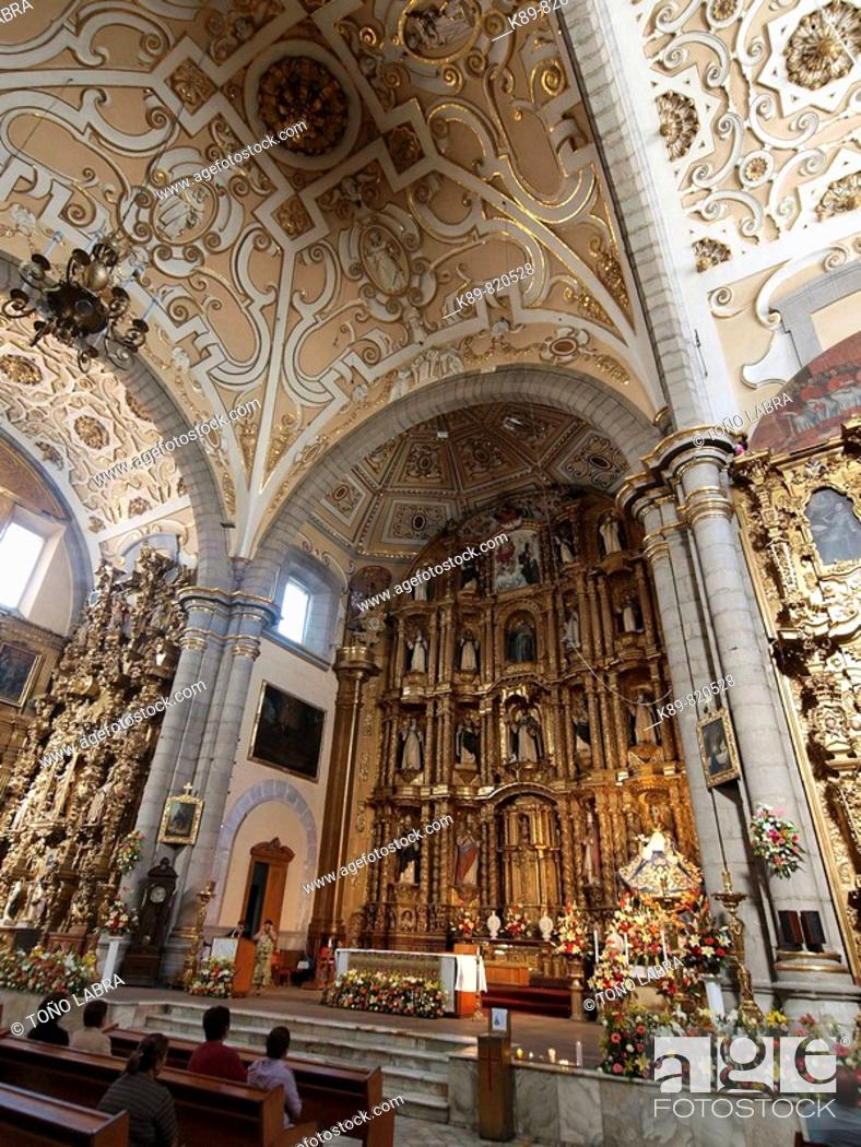 Iglesia de Santo Domingo. Puebla, México, Stock Photo, Picture And Rights  Managed Image. Pic. K89-820528 | agefotostock