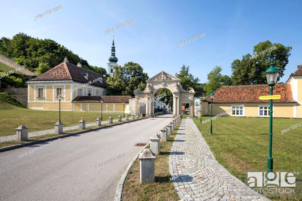 Stock Photo: Heiligenkreuz Abbey, Cistercian Monastery, Heiligenkreuz in the Vienna Woods, Lower Austria, Austria, Europe.