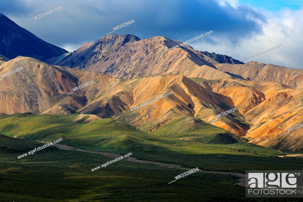 Stock Photo: Der Denali Nationalpark in Alaska.