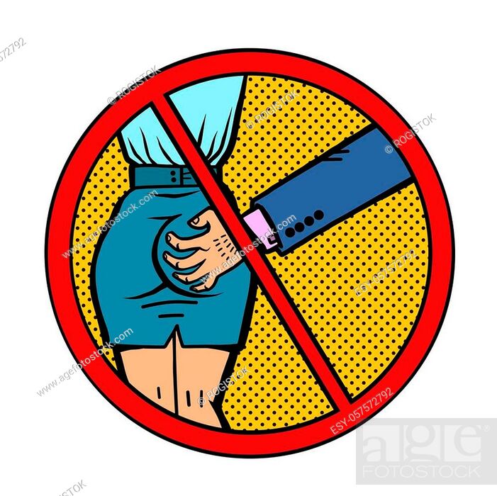 stop sexual harassment. Comic cartoon pop art retro drawing illustration,  Stock Vector, Vector And Low Budget Royalty Free Image. Pic. ESY-057572792  | agefotostock