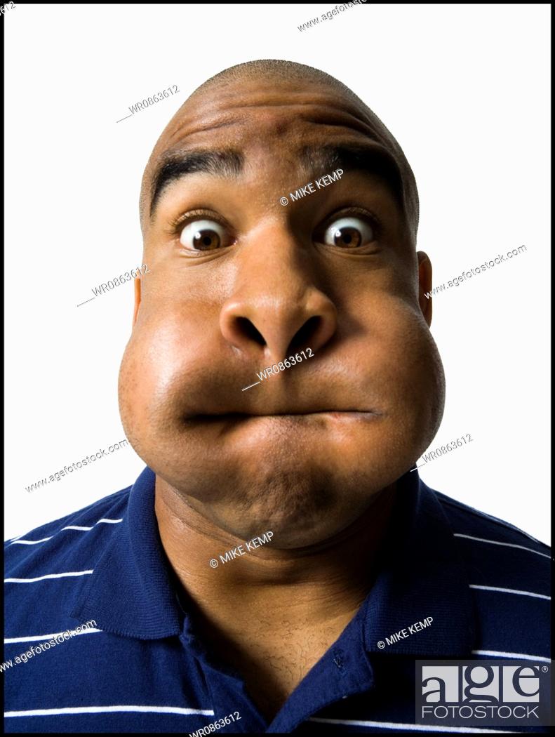 Man making a funny face, Stock Photo, Picture And Royalty Free Image. Pic.  WR0863612 | agefotostock