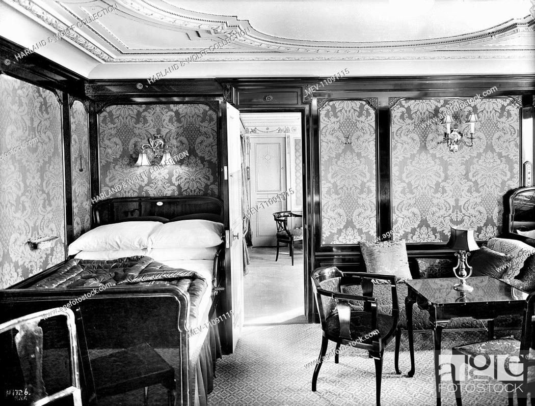 Details about  / Titanic 1st Class Cabin Stateroom PHOTO Lavish First Class Bedroom