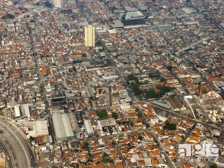 Stock Photo: Aerial view of Sao Paulo, Brazil.