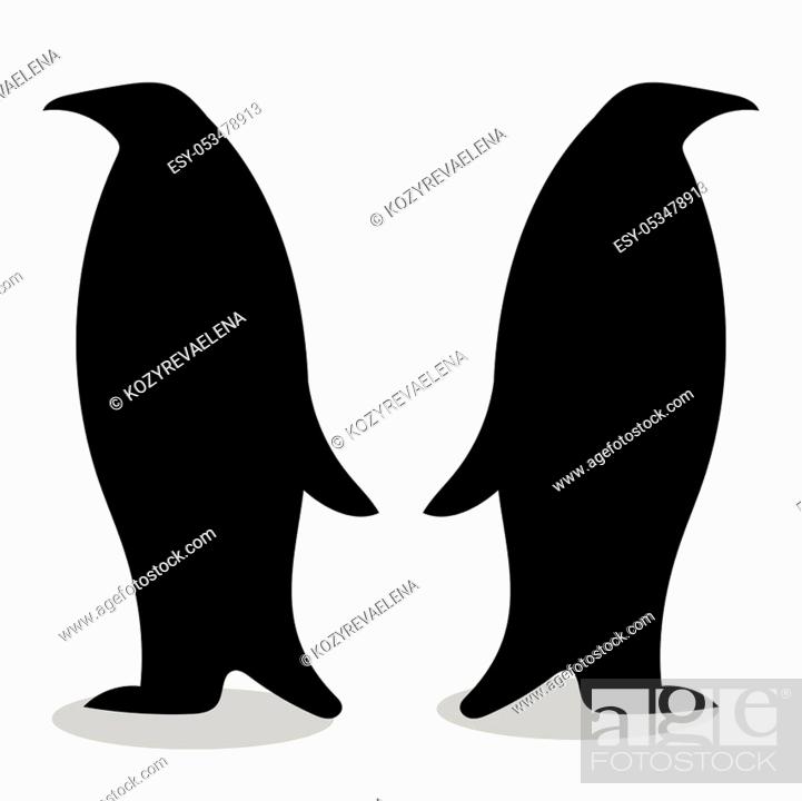 Penguin friendship symbol loyalty. Animal vector illustration, Stock  Vector, Vector And Low Budget Royalty Free Image. Pic. ESY-053478913 |  agefotostock