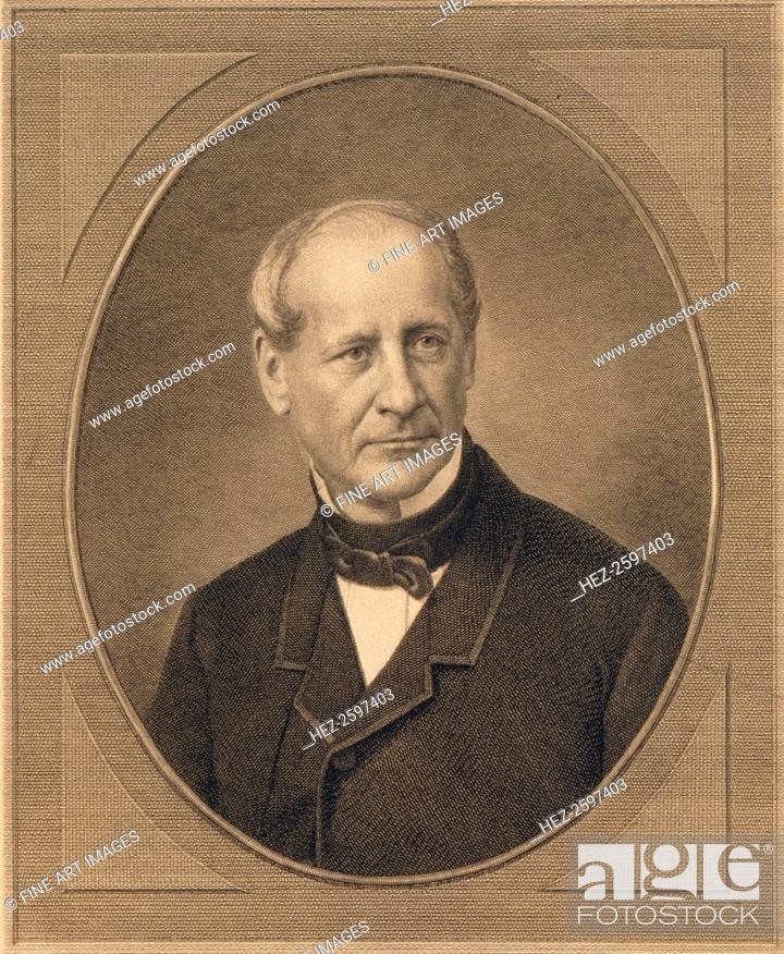 Stock Photo: Portrait of Count Modest Andreyevich von Korff (1800-1876), 1876. Found in the collection of the Regional Art Gallery, Tambov.
