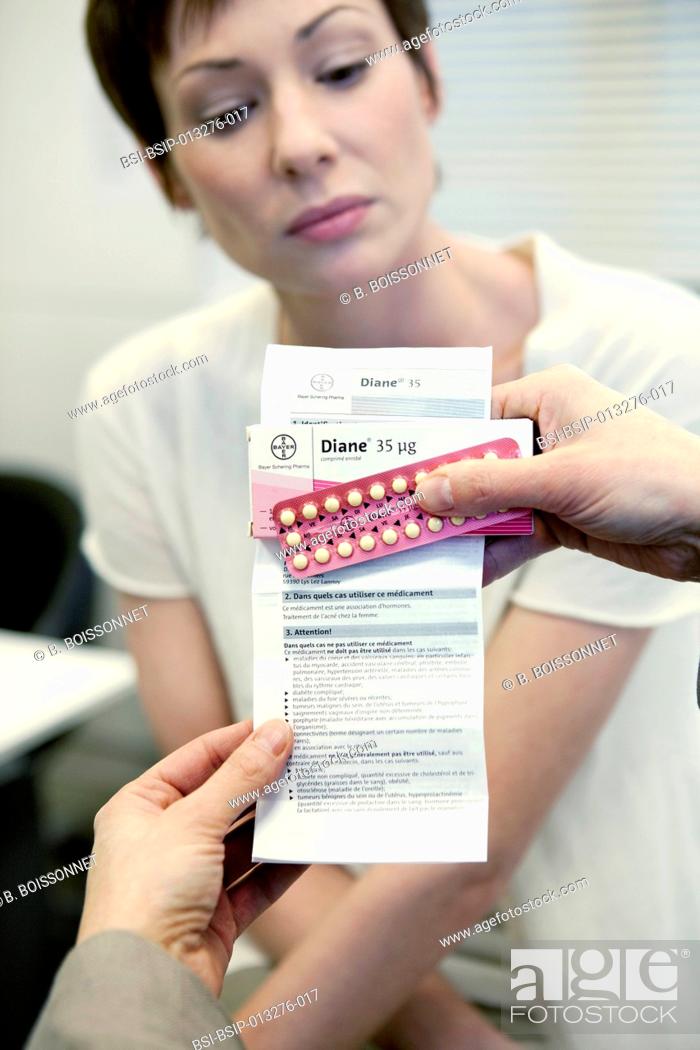 Stock Photo: Diane 35, an acne drug that has been prescribed as a contraceptive pill to many women.