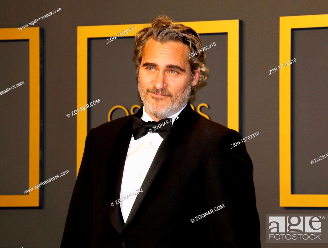 Photo de stock: Joaquin Phoenix at the 92nd Academy Awards - Press Room held at the Dolby Theatre in Hollywood, USA on February 9, 2020.