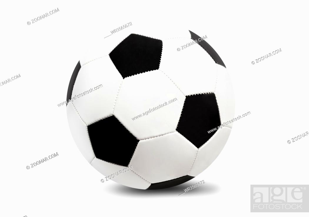 Photo de stock: Soccer ball isolated on white background.