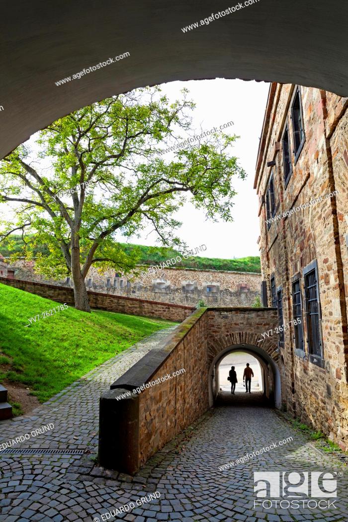 Stock Photo: Fortress Ehrenbreitstein in Koblenz. Rhineland-Palatinate, Germany.