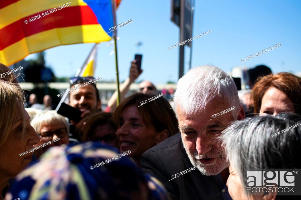 Stock Photo: This Tuesday, the businessman and close friend of the president Carles Puigdemont, Jami Matamala, has returned home to Girona.