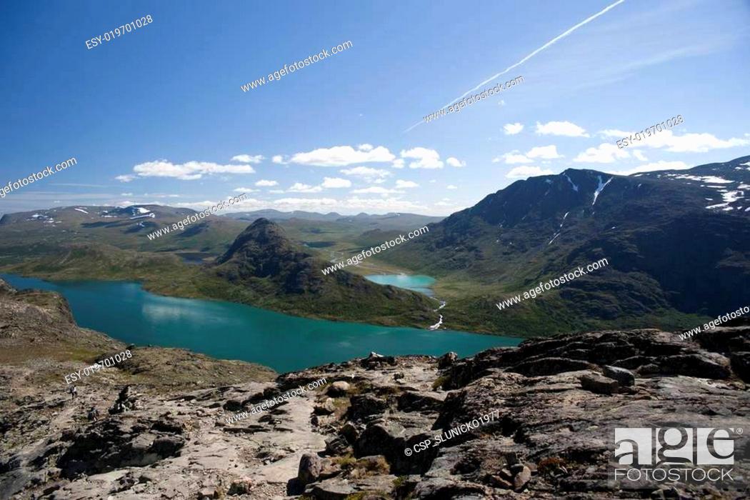 Stock Photo: Besseggen Ridge in Jotunheimen National Park, Norway.