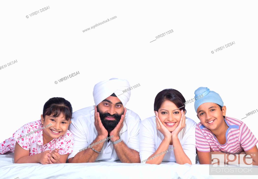 Sikh parents with children MR702Z, 702X, 702Y, 779A, Stock Photo, Picture  And Royalty Free Image. Pic. WR0511033 | agefotostock