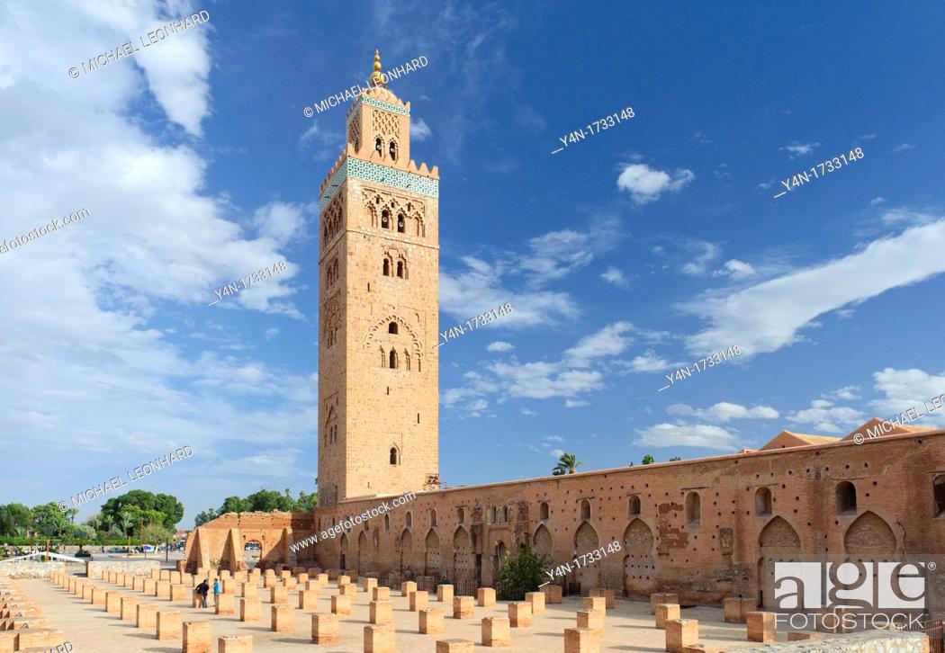 Stock Photo: The Mosque la Koutoubia in Marrakech.
