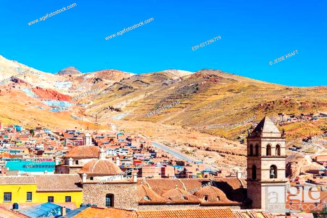 Stock Photo: View of Potosi, Bolivia.