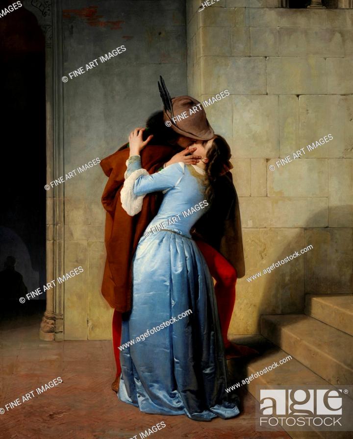Stock Photo: The Kiss. Artist: Hayez, Francesco (1791-1882).