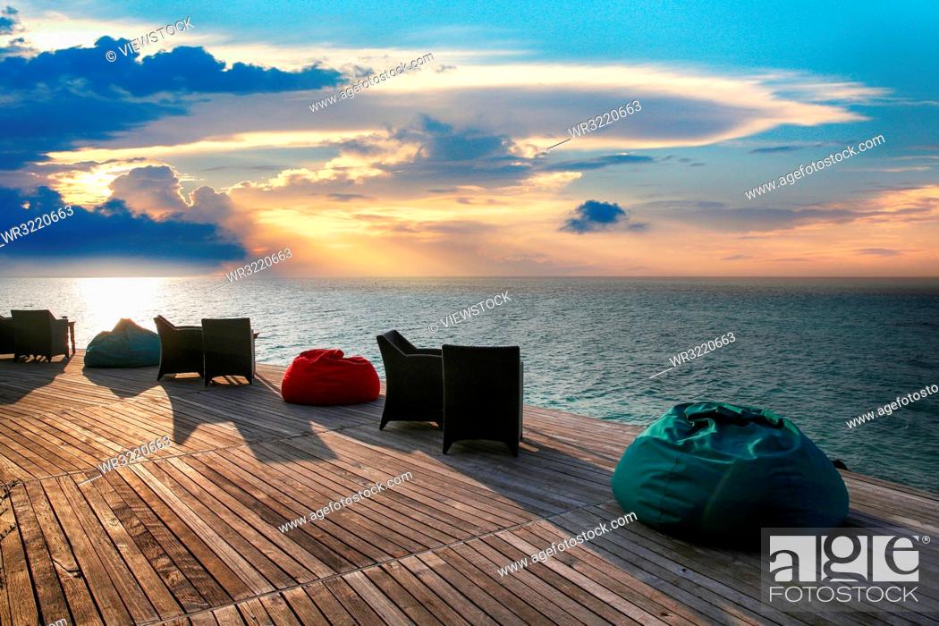 Stock Photo: The maldives sea scenery.