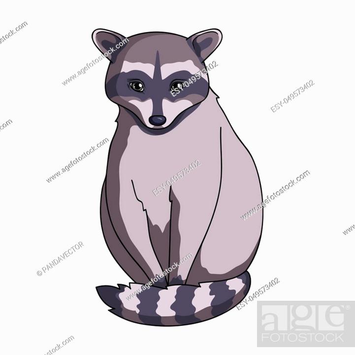 Raccoon. Animals single icon in cartoon style rater, bitmap symbol stock  illustration, Stock Photo, Picture And Low Budget Royalty Free Image. Pic.  ESY-049573402 | agefotostock